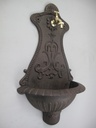 [LA-86501] Wandbrunnen Alu Guß rustikal braun H.65cm Bild 2