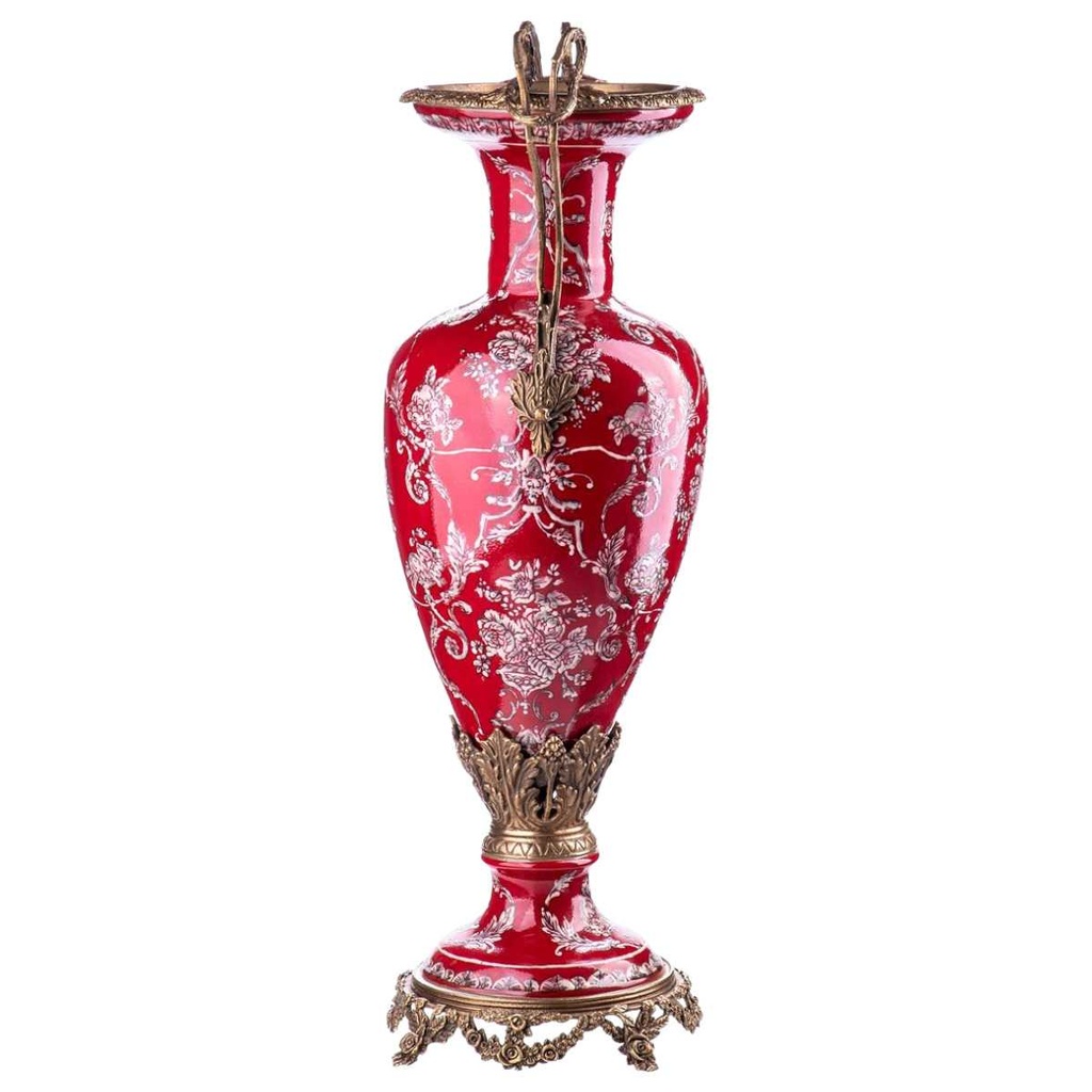 [LA-88199] Vase Porzellan/Messing #88199 Bild 2