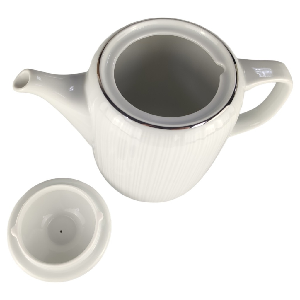 [1806084] Kaffeekanne 1,3 L Hutschenreuther Relief Platinrand Bild 3