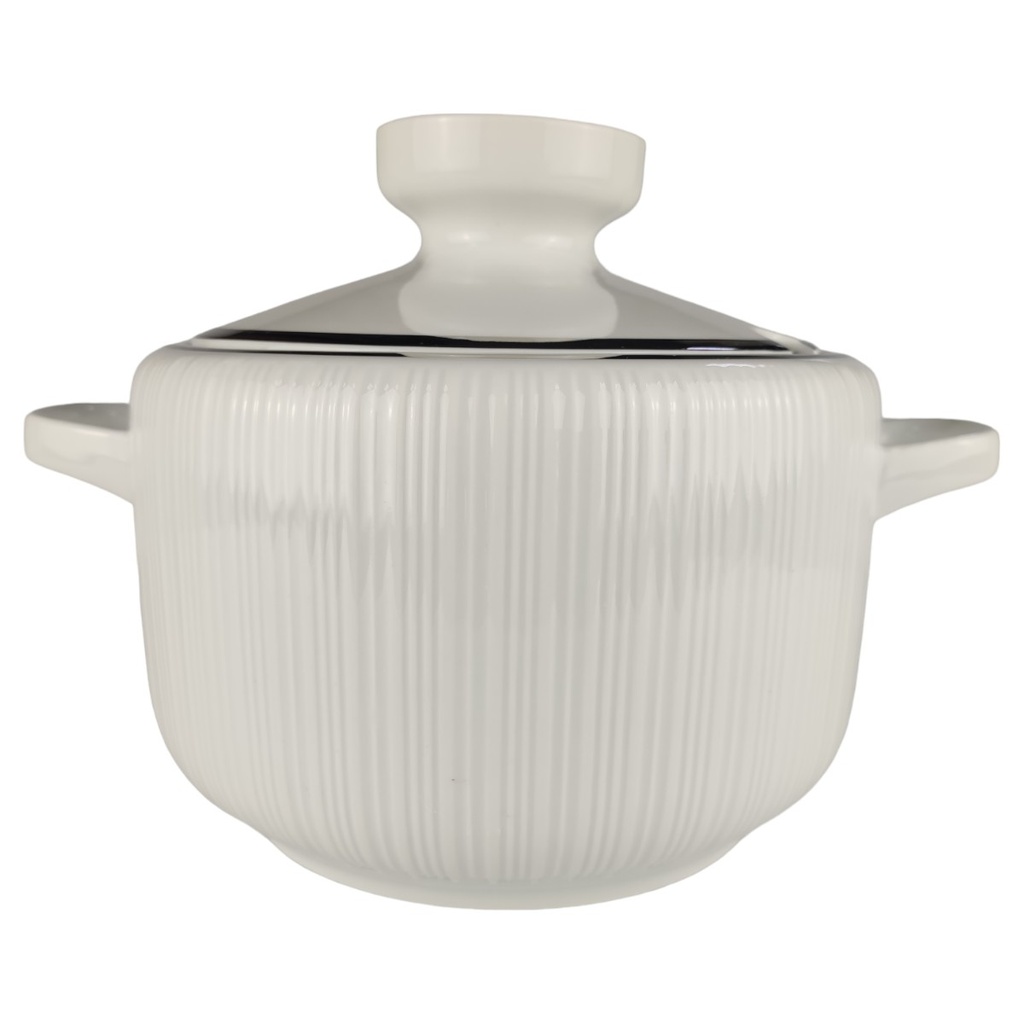 [1806085] Ragoutterrine 1,6 L Hutschenreuther Relief Platinrand Bild 2