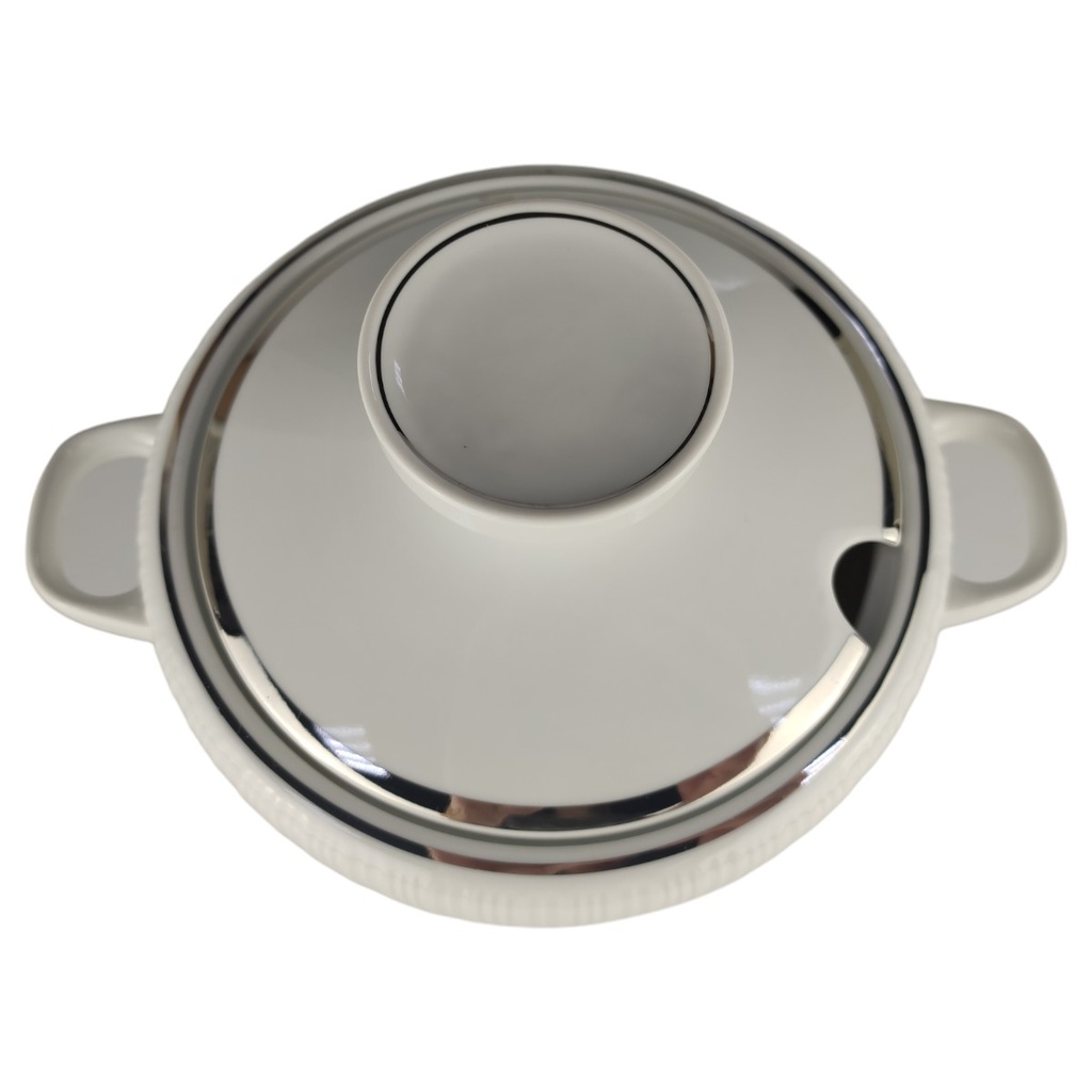 [1806085] Ragoutterrine 1,6 L Hutschenreuther Relief Platinrand Bild 3