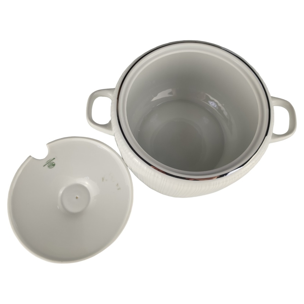 [1806085] Ragoutterrine 1,6 L Hutschenreuther Relief Platinrand Bild 4