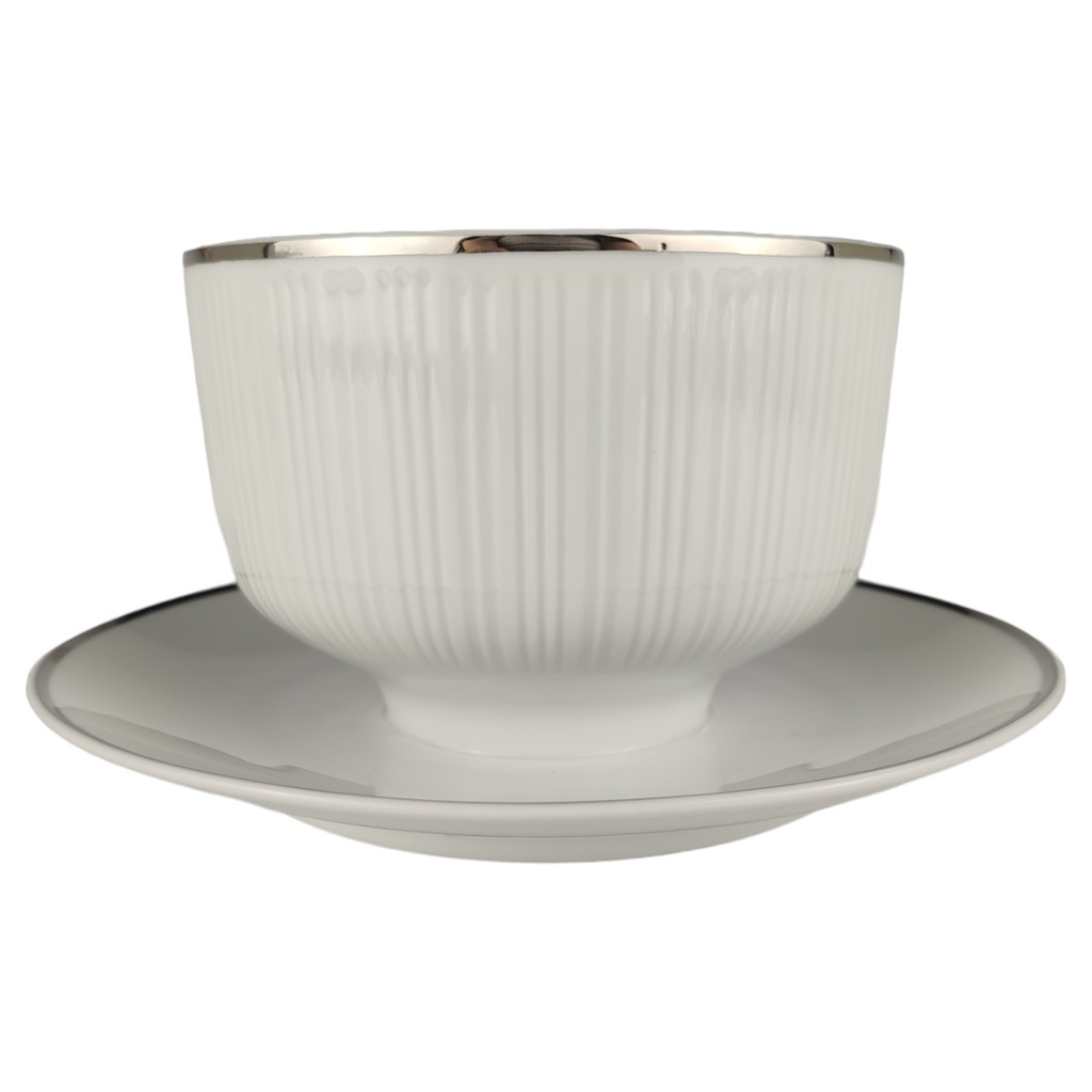 [1806086] Sauciere 1tlg. Hutschenreuther Relief Platinrand Bild 3