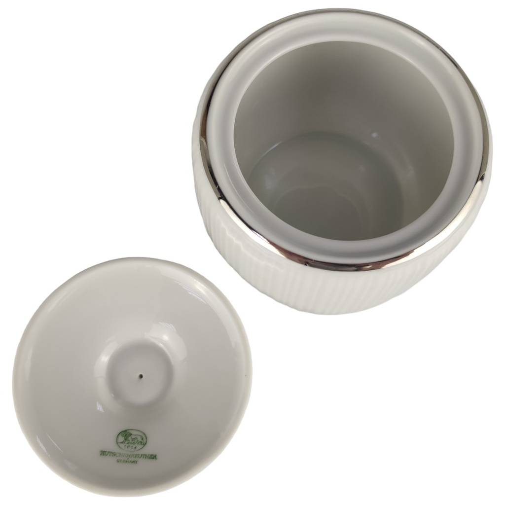 [1806088] Zuckerdose Hutschenreuther Relief Platinrand Bild 3