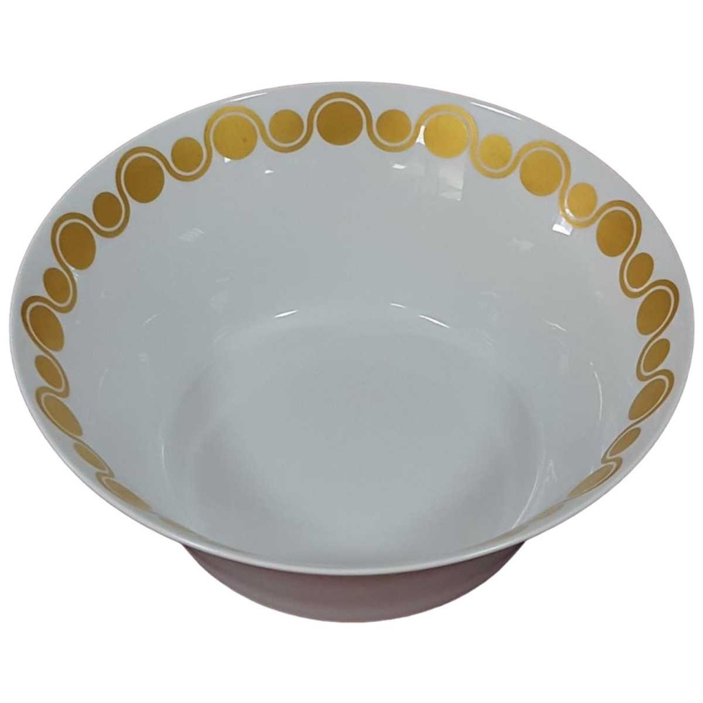 [458128273] Schüssel Golddekor 22,4 cm Hutschenreuther weiß braun gebraucht - gut Bild 2