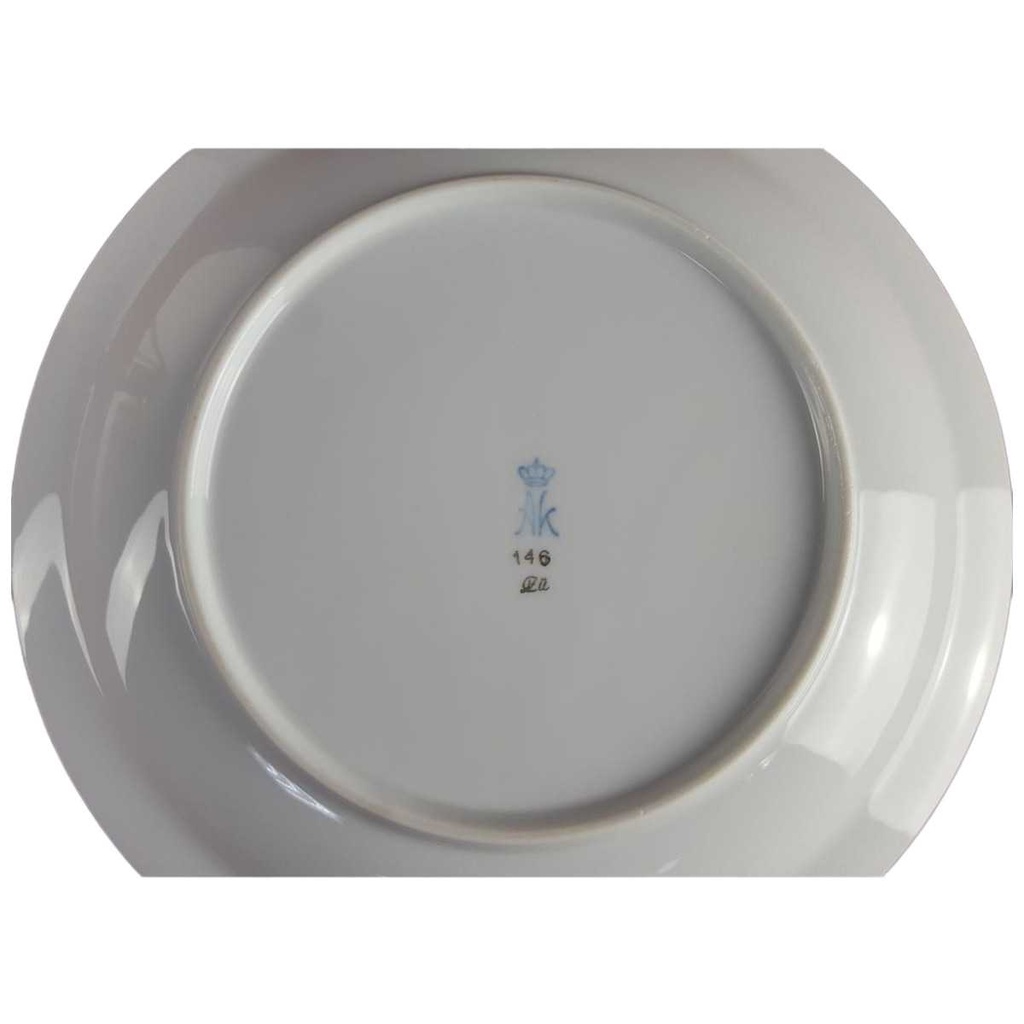 [458133250] Untertasse für Kaffee Goldrand 14,6 cm AK Kaiser Porzellan Form 40 Reliefdekor gebraucht - sehr gut Bild 2