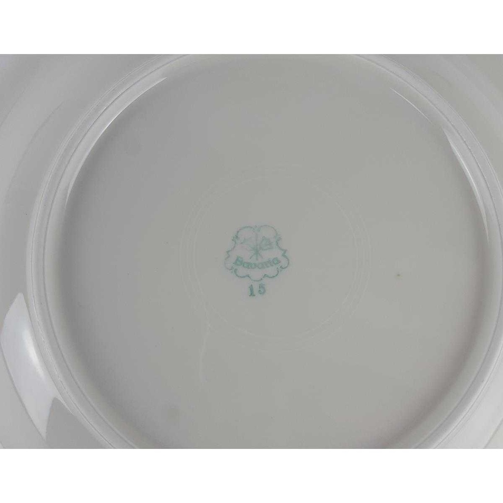 [2118998] Schüssel Servierschüssel Goldrand Bavaria Germany 6 cm Elfenbein Beige gebraucht - gut Bild 3