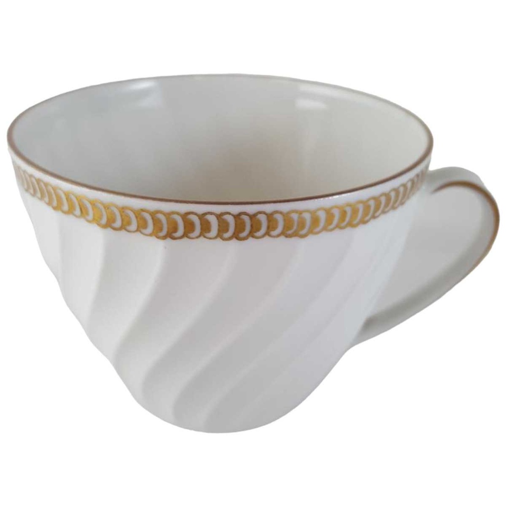 [45813364] Kaffeetasse Tasse Goldrand Golddekor Gareis Form 640 Rillenrelief Bild 2