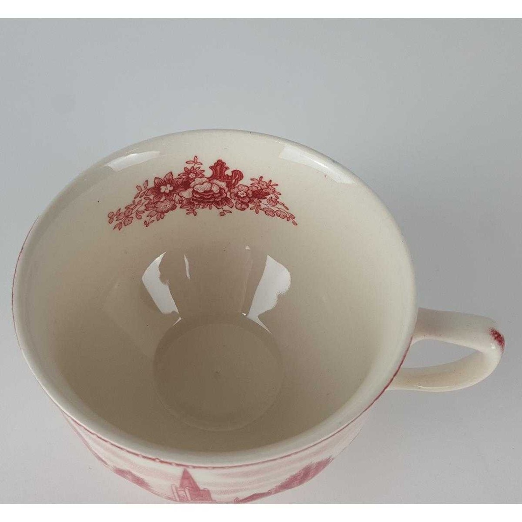[458138014] Teetasse Tasse mit Innendekor Johnson Bros Old Britain Castles Rot Bild 5