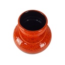 [458138219] Vintage Keramik Blumenvase Orange-Braun H 17,5 D 16 cm Bild 4