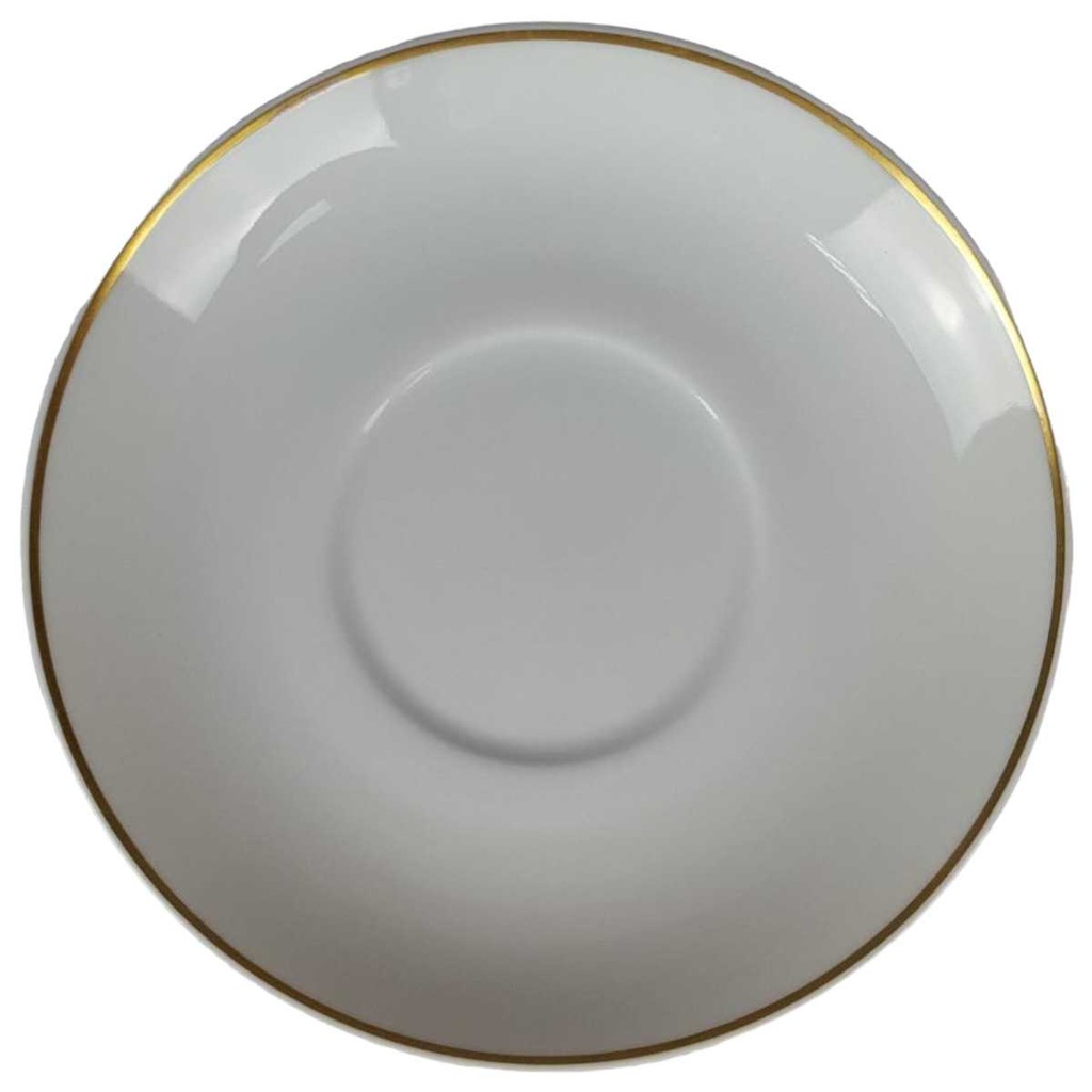 [458138411] Untertasse für Mokka Goldrand 12,5 cm Tirschenreuth Schildkröten Motiv Goldmotiv Weiß gebraucht - neuwertig Bild 2