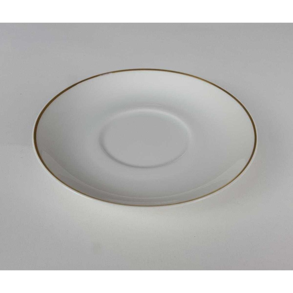 [458138411] Untertasse für Mokka Goldrand 12,5 cm Tirschenreuth Schildkröten Motiv Goldmotiv Weiß gebraucht - neuwertig Bild 3