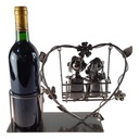 [2119060] Flaschenhalter Flaschenständer für Wein Paar sitzend auf Herzschaukel Metall Bild 4