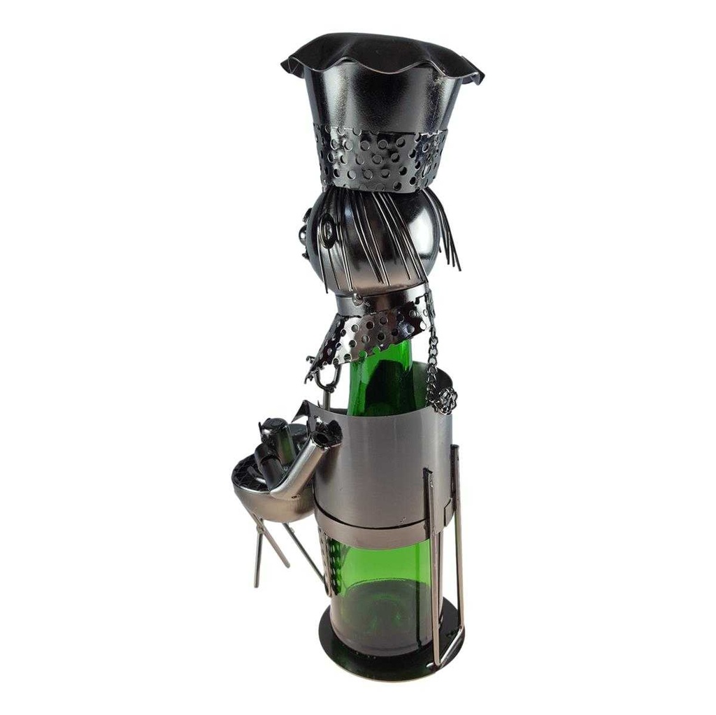 [2119065] Flaschenhalter für Bierflasche Metall Grillmeister Schwarz Bild 3