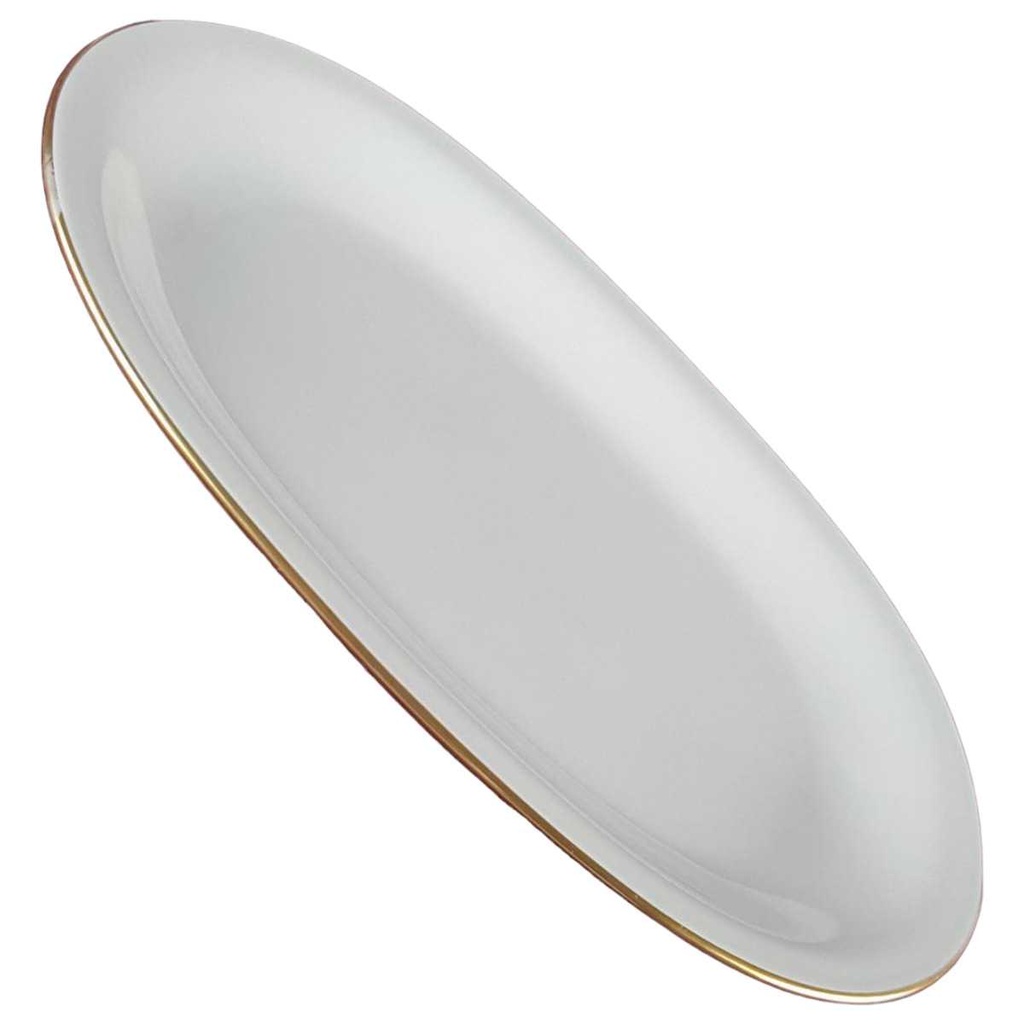 [458142413] Servierplatte Goldrand 31,8x20,2 cm Eschenbach Rita gebraucht - gut Bild 2