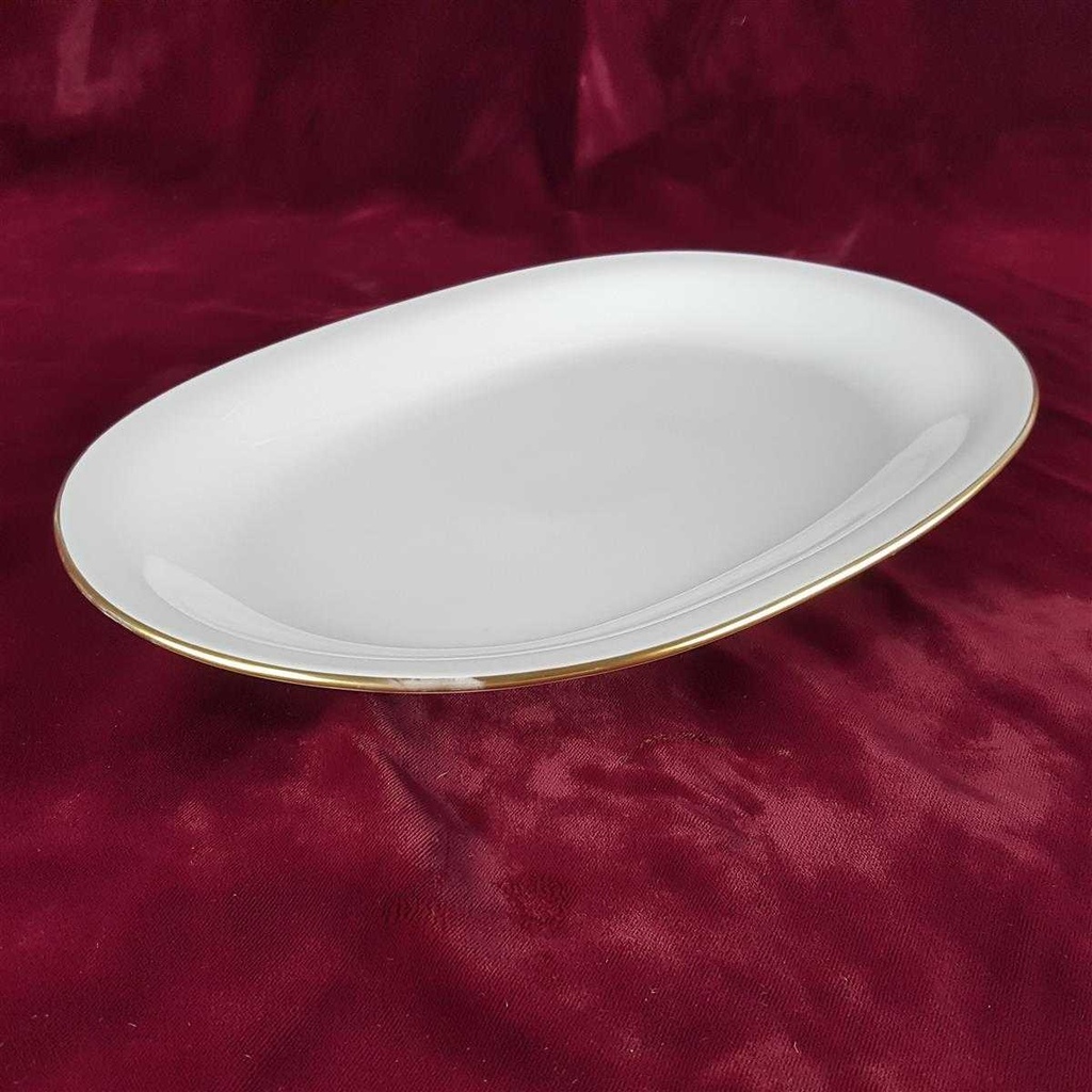 [458142413] Servierplatte Goldrand 31,8x20,2 cm Eschenbach Rita gebraucht - gut Bild 3