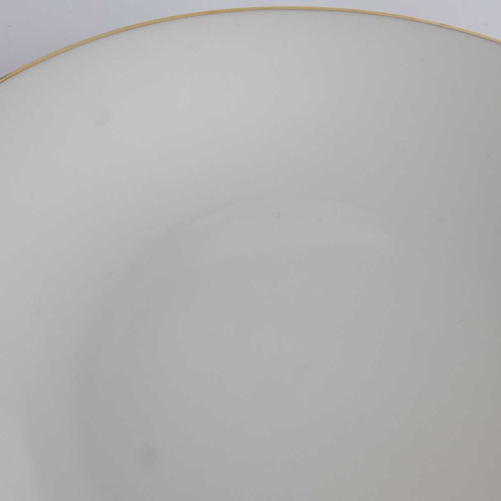 [458142494] Suppenteller Goldrand 22,1 cm Bareuther elfenbein 44 Bavaria gebraucht - gut Bild 3