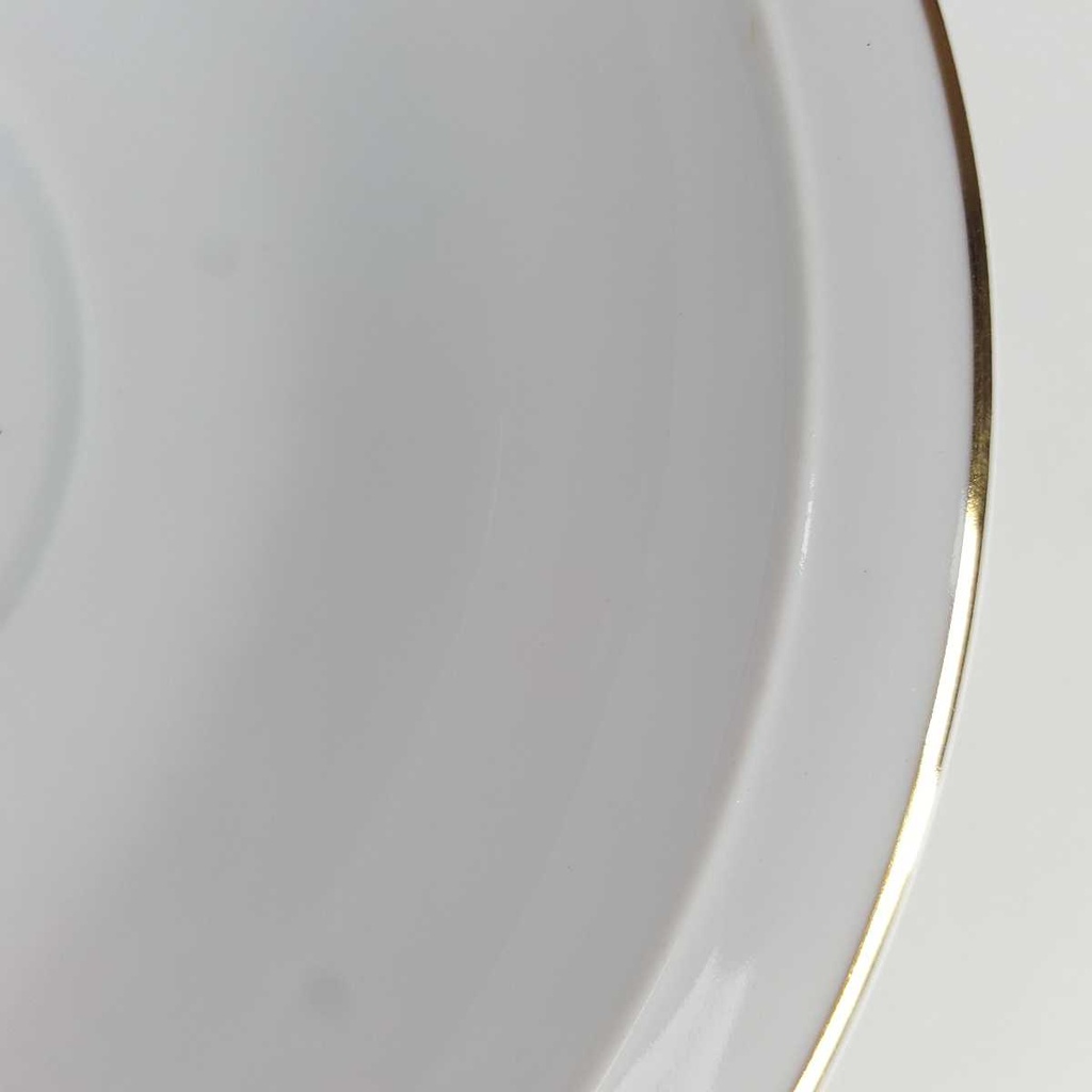 [458164374] Untertasse Goldrand 16,1 cm Burg Lindau Weiß gebraucht - gut Bild 5