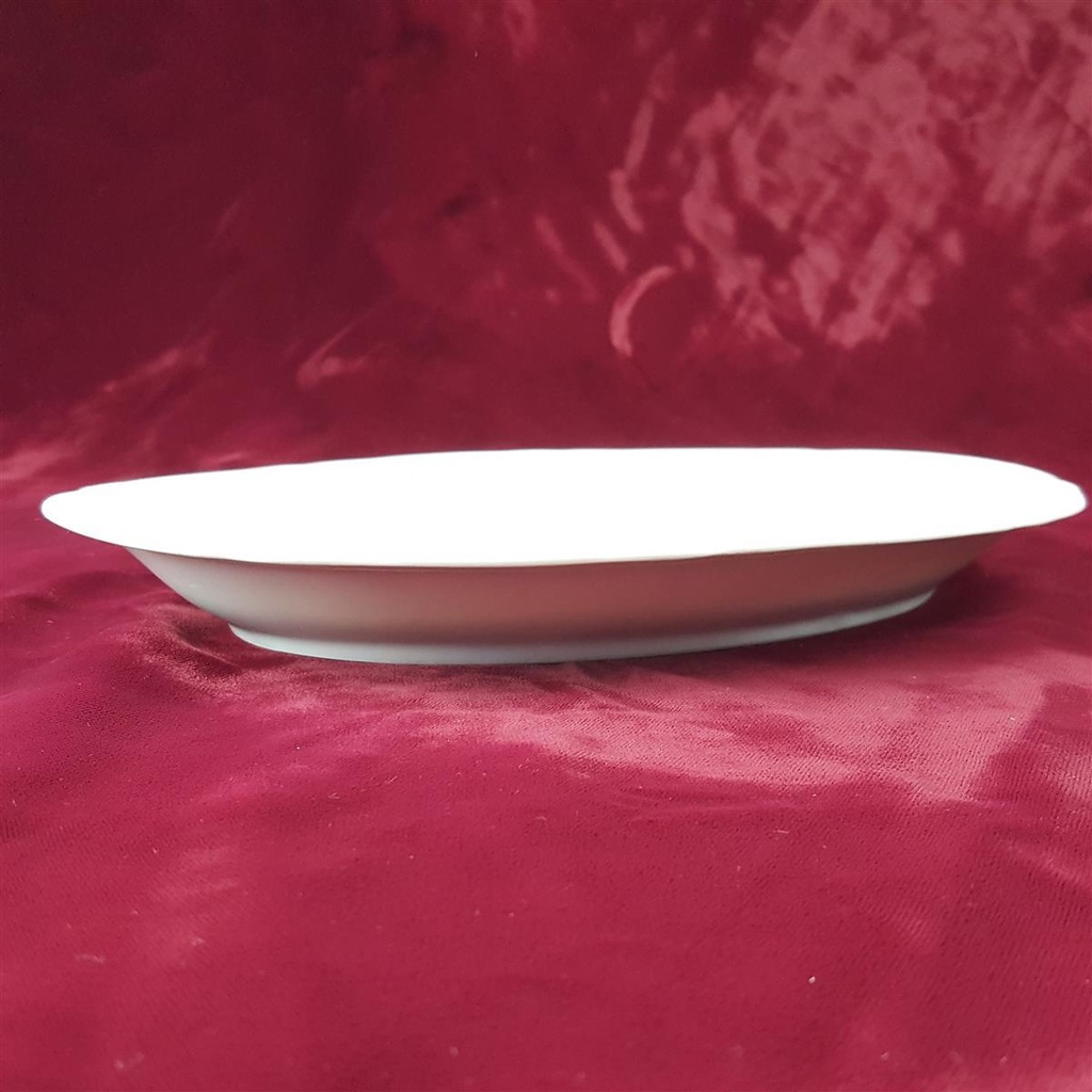 [458166166] Servierplatte Speiseplatte klein 28,5x18,6 cm Seltmann Weiden Marie Luise Weiß gebraucht - gut Bild 3
