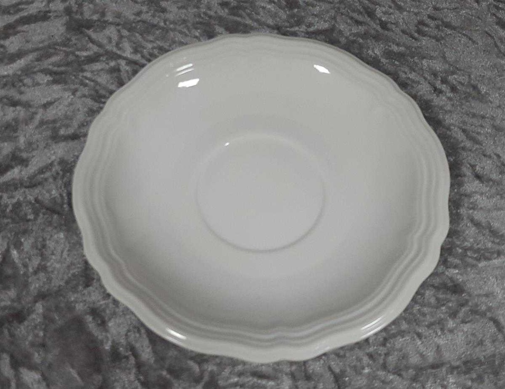 [458166238] Untertasse für Tee 14,2 cm Seltmann Weiden Marie Luise Weiß gebraucht - sehr gut Bild 3