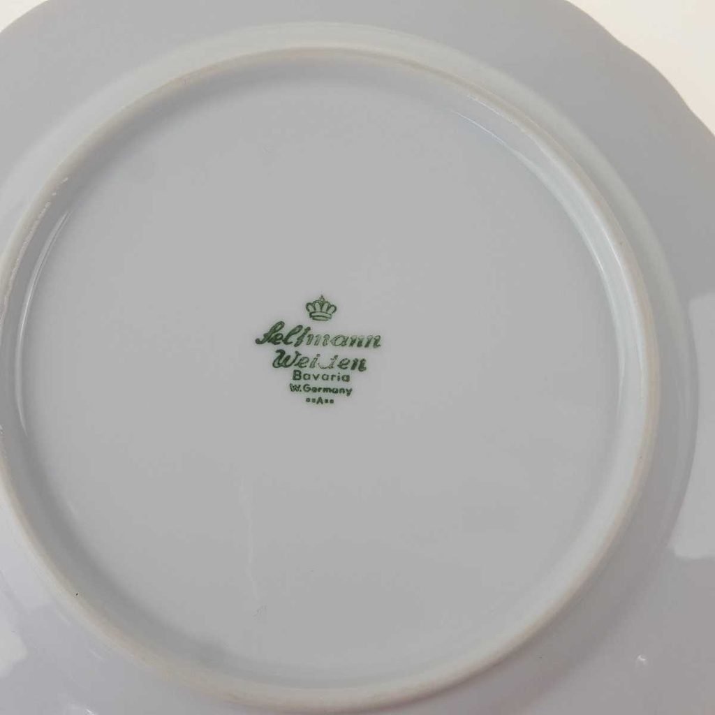 [458166579-1] Kuchenteller Dessertteller Frühstücksteller 19 cm Seltmann Weiden Julia Blaue Margeritenranke gebraucht - sehr gut Bild 3