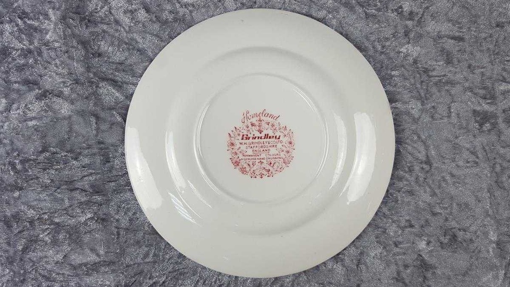 [45816660] Kuchenteller 20,2 cm Grindley Homeland Rot gebraucht - gut Bild 6