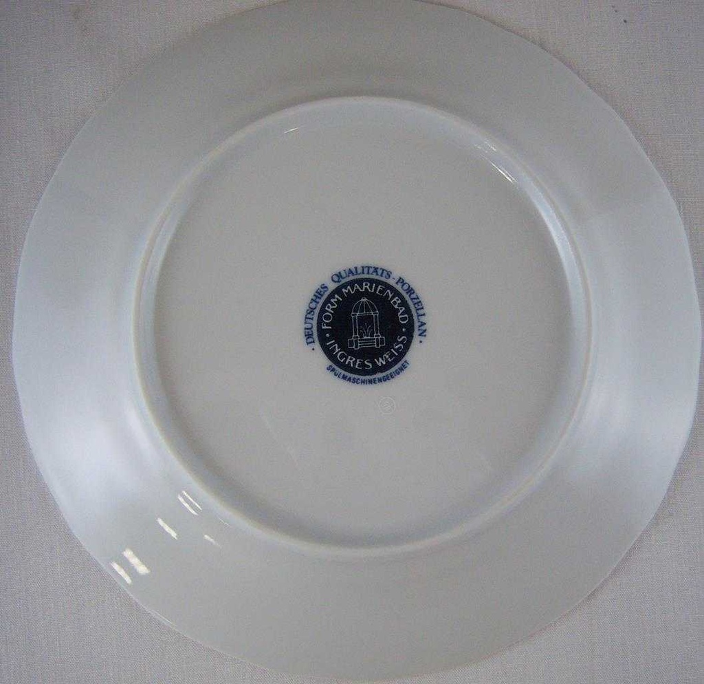 [4581668] Speiseteller Essteller 24 cm Marienbad Ingres Weiss Zwiebelmuster gebraucht - gut Bild 2