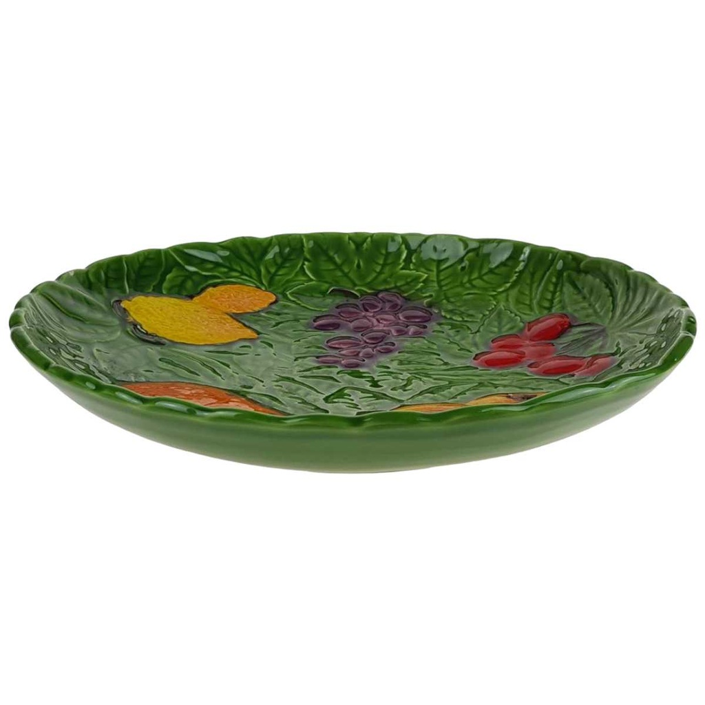[458167220] Vintage/Retro-Stil Obstschale auf Fuß Obstmotiv Keramik Bild 2