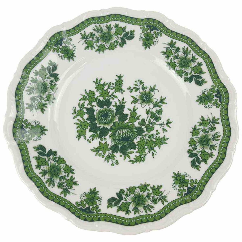 [458168475] Speiseteller 24 cm Seltmann Weiden Barock Hubertus Blumendekor gebraucht - gut Bild 2