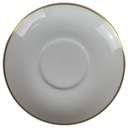 [458169218] Untertasse für Mokka Goldrand 12,5 cm Bauscher Schildkröten Motiv Goldmotiv gebraucht - neuwertig Bild 2