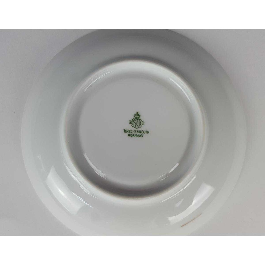 [458169218] Untertasse für Mokka Goldrand 12,5 cm Bauscher Schildkröten Motiv Goldmotiv gebraucht - neuwertig Bild 4