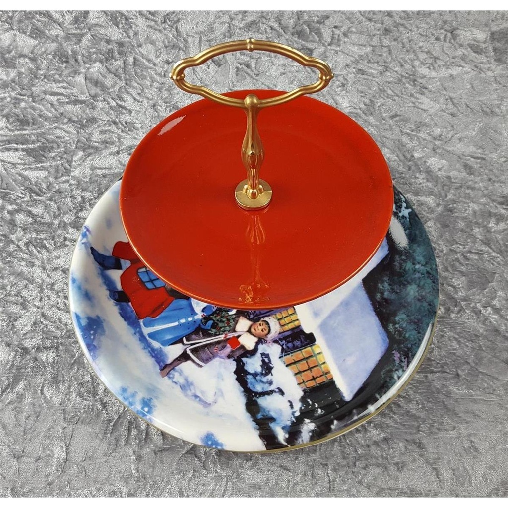 [2119317] 2 Stöckige Etagere Weihnachten Weihnachts Dekor H 24,6 cm Bild 5