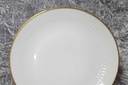 [45817523] Kuchenteller Dessertteller Goldrand 19,7 cm Zeh Scherzer Rillenrelief 1750 gebraucht - gut Bild 4