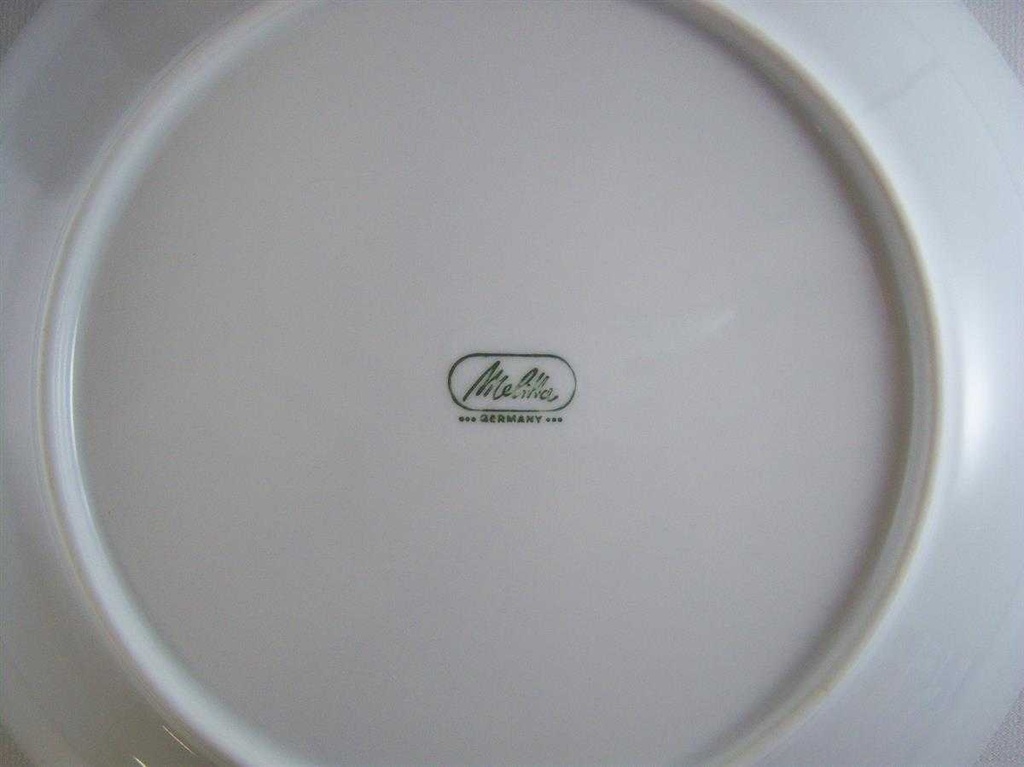 [4581807] Suppenteller 22 cm Melitta Lindau Grüner Rand gebraucht - gut Bild 2
