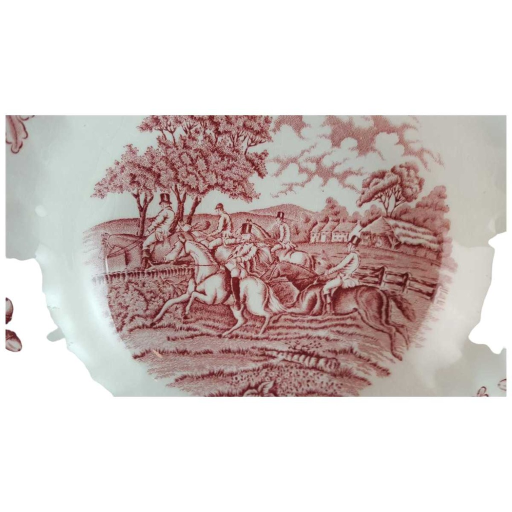 [98180] Suppenteller 22,6 cm Myott Country Life Rot gebraucht - gut Bild 2