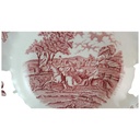 [98180] Suppenteller 22,6 cm Myott Country Life Rot gebraucht - gut Bild 2