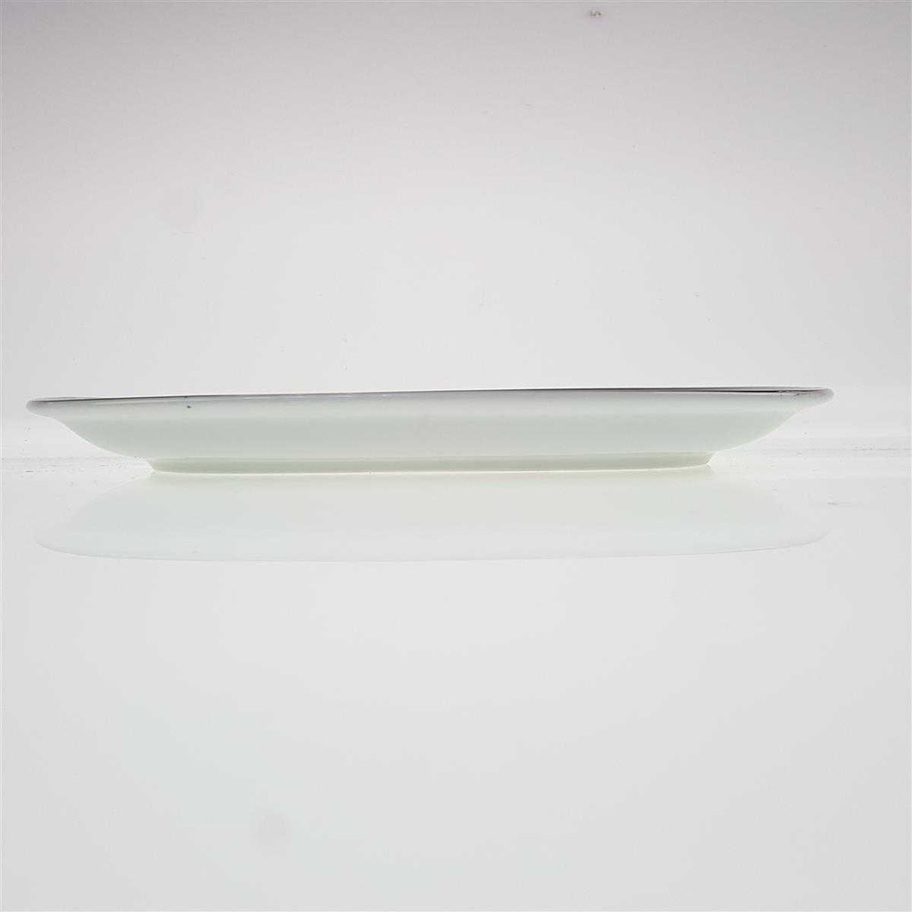 [98291] Servierplatte Speiseplatte klein 31,5x20,4 cm Winterling Röslau Relief brauner Rand gebraucht - gut Bild 3