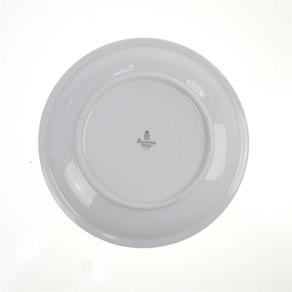 [98301] Teller Unterteller für Sauciere Winterling Röslau Relief brauner Rand gebraucht - akzeptabel Bild 4