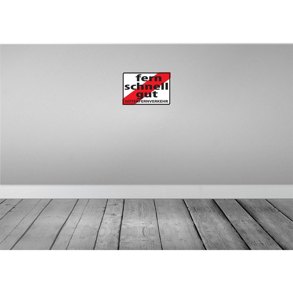 [LA-111664-H] Holzschild 20x30 cm Fern Schnell Gut Güterfernverkehr Dekoration Bild 2