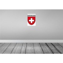 [LA-111668-2030] Blechschild 30x20 cm Switzerland Schweiz Wappen Flagge Abenteuer Reisen Urlaub Fahne Bild 2