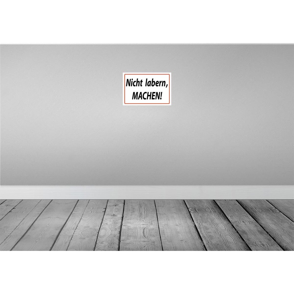 [LA-111675-2030] Blechschild 20x30 cm Nicht labern machen Dekoration Spruch Zitat Bild 2