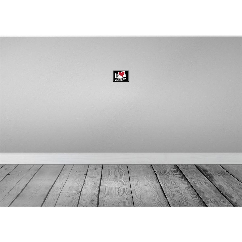 [LA-111685-1812] Blechschild 12x18 cm Alkohol I love Vodka Herz Essen Trinken Bar Club Bild 2