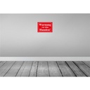 [LA-111730-2030] Blechschild 20x30 cm Warnung vor den Hunden rot Warnschild Hinweisschild Sicherheit Vorsicht Bild 2