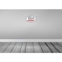 [LA-111739-H] Holzschild 20x30 cm Bettel und Hausieren verboten Warnschild Hinweisschild Bild 2
