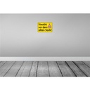 [LA-111745-2030] Blechschild 20x30 cm Vorsicht vor dem alten Sack 50 Warnschild Hinweisschild Sicherheit Bild 2