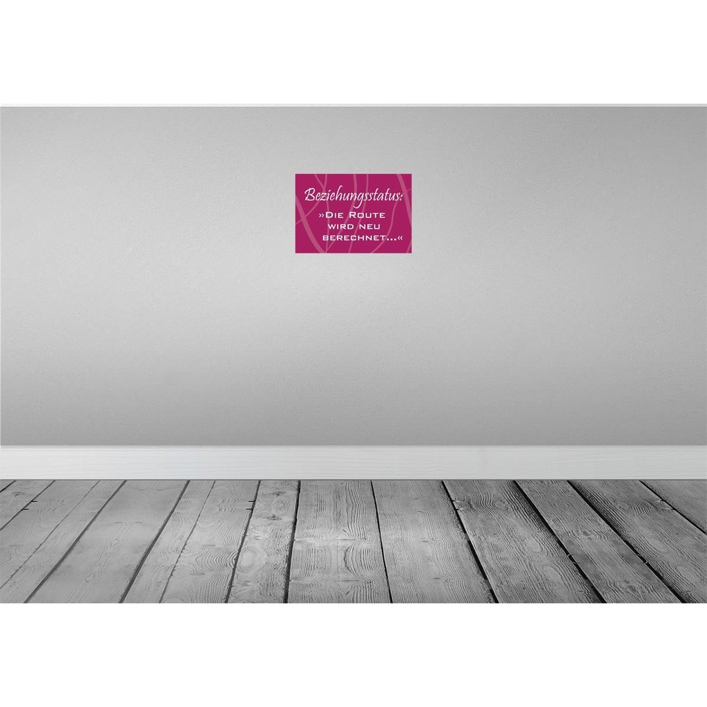 [LA-111788-2030] Blechschild 20x30 cm Beziehungsstatus Route Dekoration Spruch Zitat Bild 2