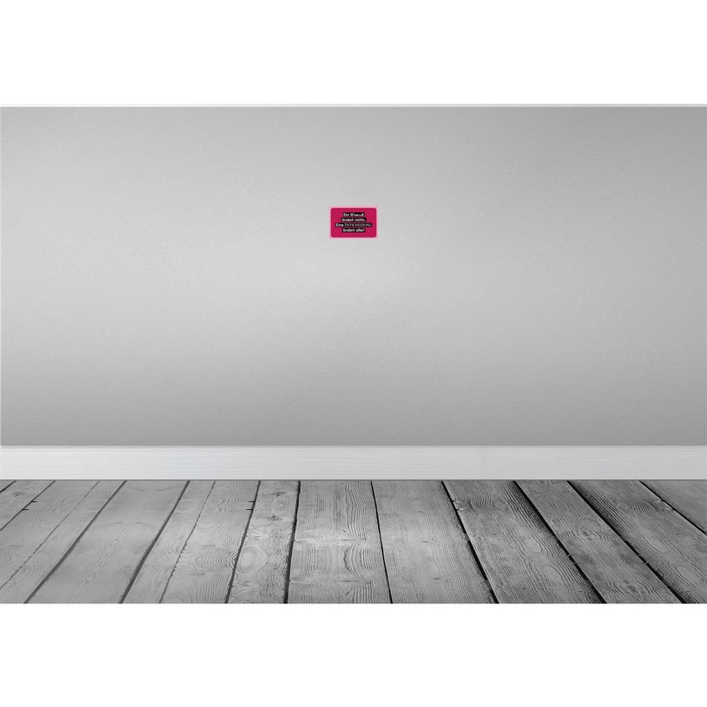 [LA-111821-1812] Blechschild 12x18 cm Ein Wunsch ändert nichts Spruch Zitat Bild 2