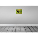 [LA-111863-2030] Blechschild 20x30 cm sind bei der Arbeit nicht Flucht Spruch Zitat Bild 2
