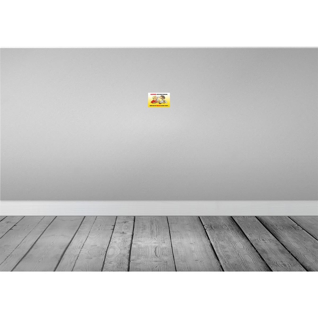 [LA-111883-1812] Blechschild 12x18 cm Alkohol löst keine Probleme Essen Trinken Bar Club Bild 2
