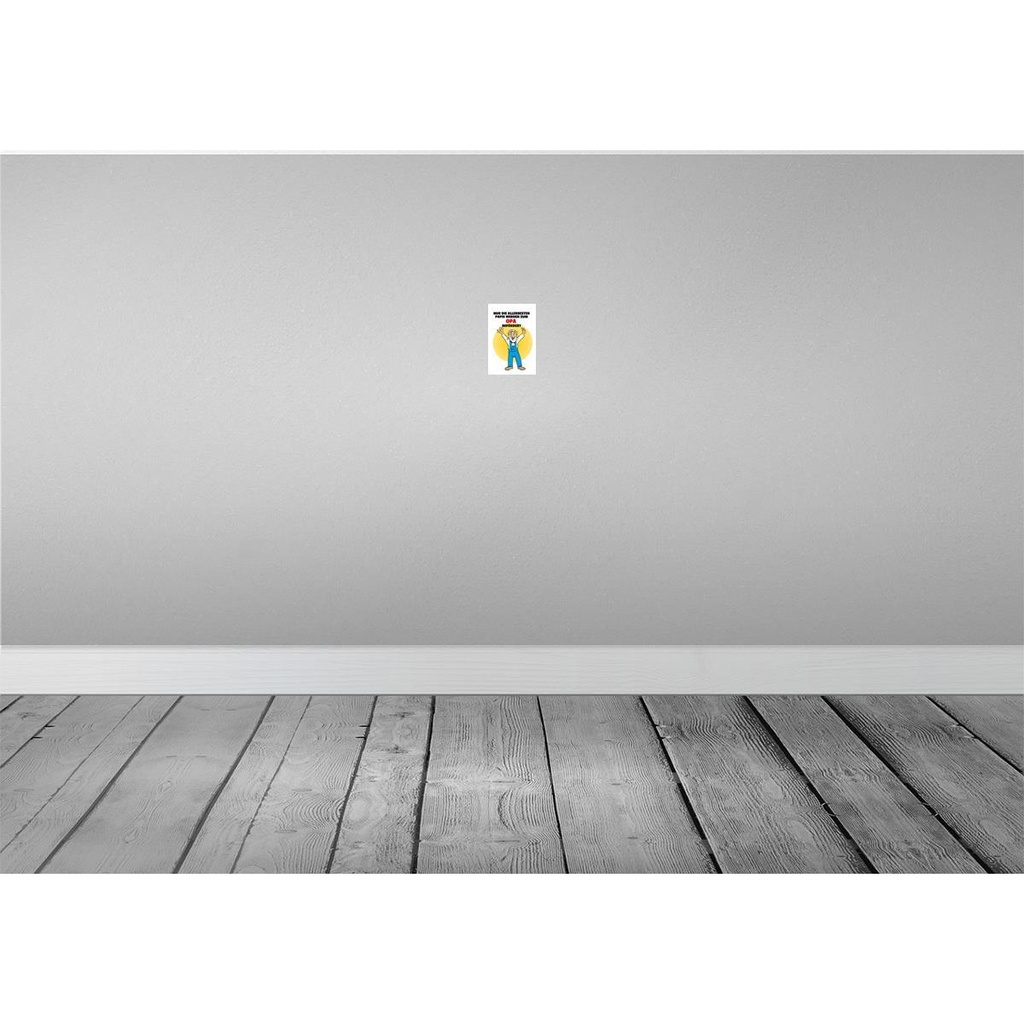 [LA-111897-1812-H] Holzschild 18x12 cm Papis werden zum Opa befördert Oma Bild 2